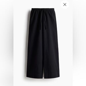 H&M black linen pants